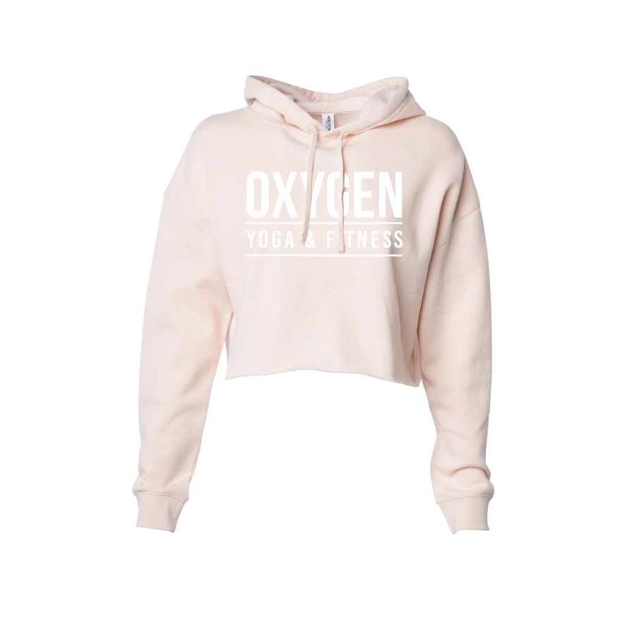 Between The Lines Large Logo Cropped Hoodie