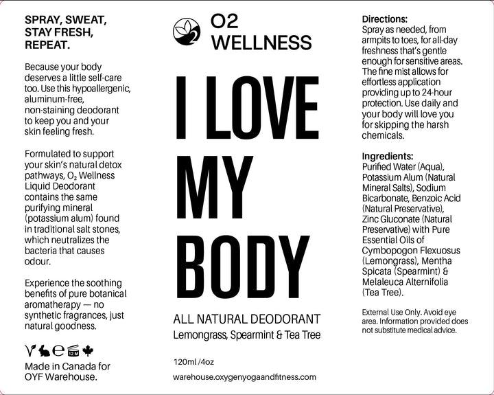 I Love My Body Deodorant