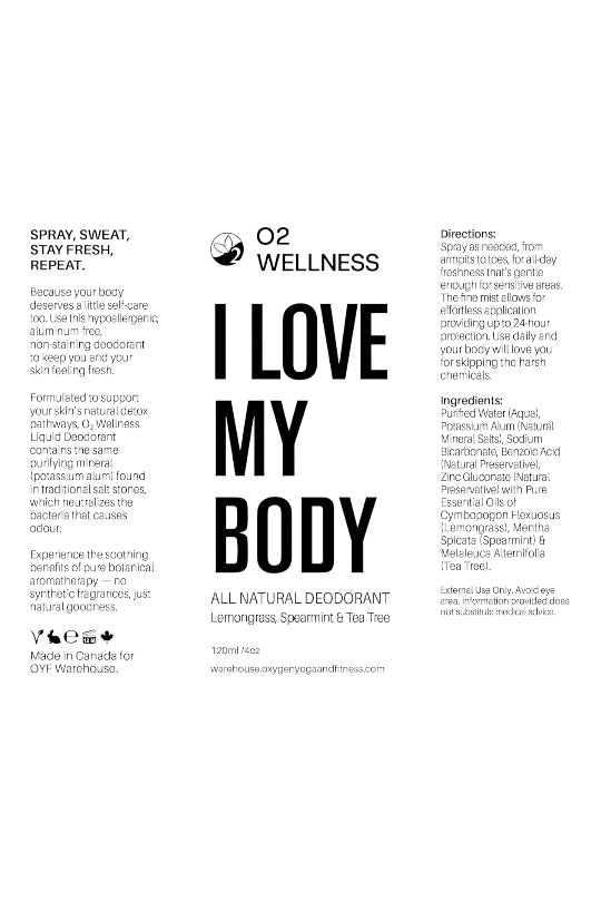 I Love My Body Deodorant